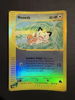 Meowth 78/144 Skyridge Reverse Holo - Image 2
