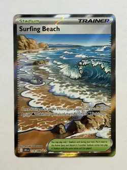 Surfing Beach 114/086 Me04: Chaos Rising Holo - Image 1