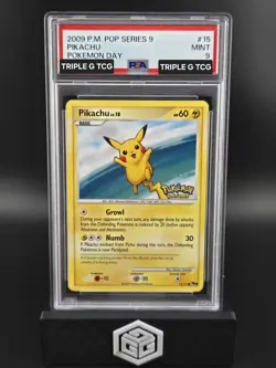 Pikachu Pop Series 9 Pokemon Day 2009 #15 PSA 9 Rare - Image 1