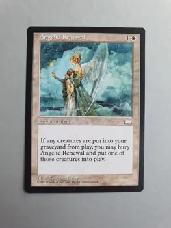 Angelic Renewal, MTG Weatherlight (1997) Common White Enchantment NM - Image 1