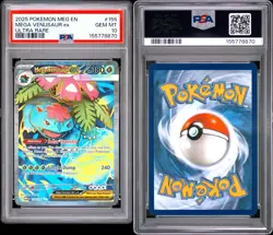 2025 POKEMON MEG EN-MEGA EVOLUTION ULTRA RARE #155 MEGA VENUSAUR EX PSA 10 - Image 3