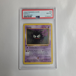 Wizards of the Coast Pokemon TCG Base Set Gastly 050/102 1st Ed PSA 8 1999 - Image 1