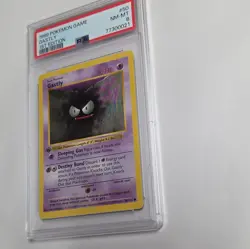 Wizards of the Coast Pokemon TCG Base Set Gastly 050/102 1st Ed PSA 8 1999 - Image 3