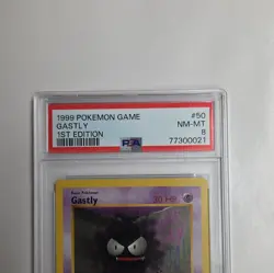 Wizards of the Coast Pokemon TCG Base Set Gastly 050/102 1st Ed PSA 8 1999 - Image 4