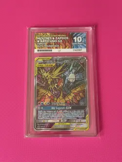 Pokemon SM210 Moltres & Zapdos & Articuno GX Tag Team ACE 10 PERFECT SUBGRADES - Image 1