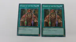 2x POISON OF THE OLD MAN YS14-EN030 SPELL 1ST ED COMMON YUGIOH NM / UNPLAYED - Image 1