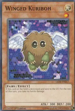 YUGIOH CARD 1 X WINGED KURIBOH LED6-EN017 1ST EDITION - Image 1
