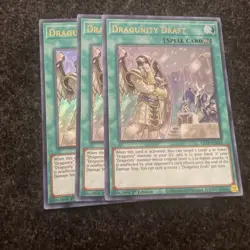 3x Dragunity Draft 1st Edition Ultra Rare GFTP-EN039 Yu-Gi-Oh! - Image 1