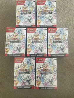 7x Pokemon Prismatic Evolutions Booster Bundle Factory Sealed New - Image 1