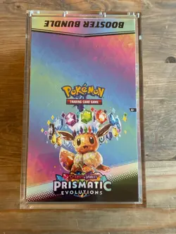 Pokemon TCG Prismatic Evolutions Booster Bundle Display New Sealed Acrylic Case - Image 1