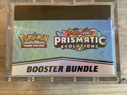 Pokemon TCG Prismatic Evolutions Booster Bundle Display New Sealed Acrylic Case - Image 2