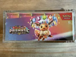 Pokemon TCG Prismatic Evolutions Booster Bundle Display New Sealed Acrylic Case - Image 4