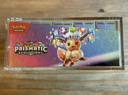Pokemon TCG Prismatic Evolutions Booster Bundle Display New Sealed Acrylic Case - Image 5
