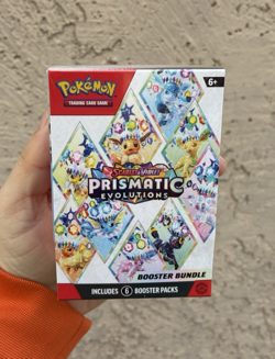 Pokemon Prismatic Evolutions Booster Bundle, 6 English Packs, Factory SEALED!! - Image 1