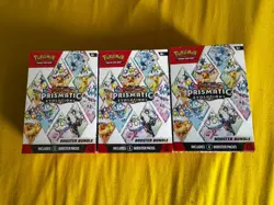 3X Pokemon Prismatic Evolutions Booster Bundle Sealed New - Image 1