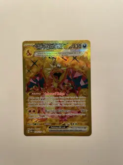 Charizard ex 228/197 Gold Full Art Hyper Rare Obsidian Flames NM Pokemon Card - Image 1