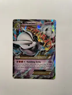 M Mewtwo EX 63/162 Mega Ultra Rare XY BreakThrough Pokemon TCG Card - Image 1