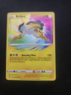 Raikou 050/185 Vivid Voltage NM Holo Foil Amazing Rare Pokemon Card - Image 1