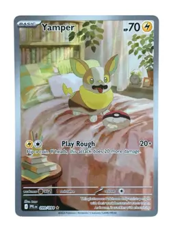 Yamper Illustration Rare ME02 Phantasmal Flames 099/094 NM Pokemon Card - Image 1