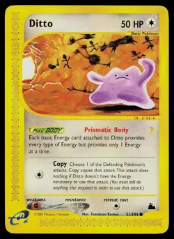 Pokemon Card - Ditto Skyridge 51/144 Common - Image 1