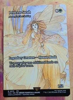 Princess Sarah - Azusa, Lost but Seeking (Showcase) MTG Final Fantasy (FCA) (NM) - Image 1