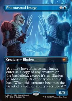 MTG Phantasmal Image - Borderless, Light Play, English Special Guests - Image 1