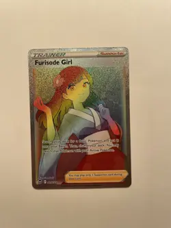 Furisode Girl Pokemon Silver Tempest 205/195 Rainbow Secret Rare NM - Image 1