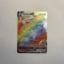 2020 Pokemon TCG - Snorlax Vmax Rainbow - Sword & Shield Secret Rare #206/202 - Image 1