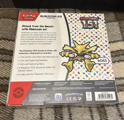 Pokemon TCG 151 Scarlet and Violet Alakazam Ex Collection Box 820650853128 - Image 2
