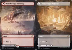 Needleverge Pathway // Pillarverge Pathway - Extended Art Zendikar Rising NM MTG - Image 1