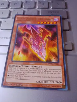 Meteor Dragon Red-Eyes Impact Rare Invasion: Vengeance INOV-EN028 Nm - Image 1