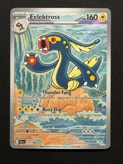 Pokemon Card - Eelektross 115/086 - Black Bolt English - Illustration Rare - NM⭐ - Image 1
