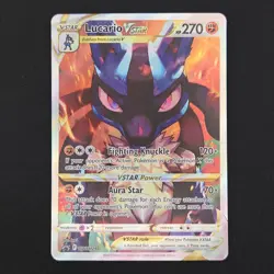 Pokemon TCG Card Lucario VSTAR SWSH291 Crown Zenith ETB Promo - NM - Image 1