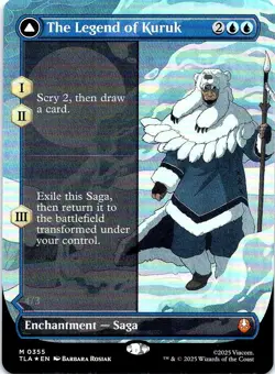 The Legend of Kuruk (Borderless) 355 Avatar: The Last Airbender Mtg Foil NM - Image 1