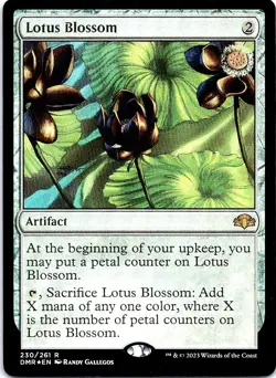 Lotus Blossom 230 Rare Dominaria Remastered Magic: The Gathering Foil Near Mint - Image 1