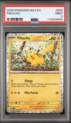 2025 Pokemon McDonald's Pikachu #002 PSA 9 - MINT - Image 1