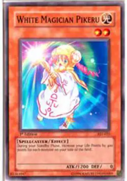 White Magician Pikeru - AST-033 - Common - Unlimited Edition x1 - Moderately Pla - Image 1