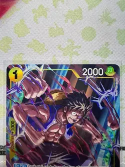 Monkey D. Luffy OP10-111 Rare Parallel Foil One Piece CCG Royal Blood Alt Art - Image 3