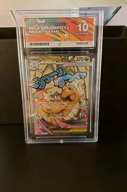 Mega Dragonite EX 271/217 Full Art Mega Attack Rare Ascended Heroes Ace 10 Gem - Image 1