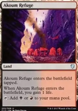 Akoum Refuge - Commander 2017 #233/309 MTG Magic The Gathering - Image 1