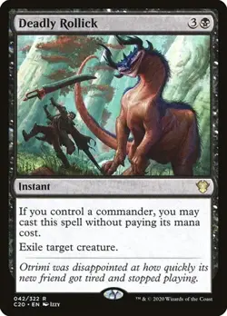 Deadly Rollick Commander 2020 NM MTG - Image 1