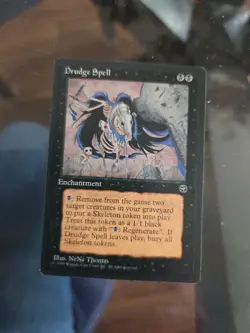 1995 MTG Magic the Gathering - Homelands - Drudge Spell - Image 1