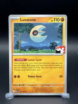 Lunatone 074/132 Play! Pokemon Prize Pack Series 8 Stamped Non-Holo - Image 1