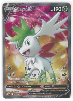 Shaymin V Full Art 152/172 Pokemon SWSH09: Brilliant Stars Ultra Rare Holo - LP - Image 1