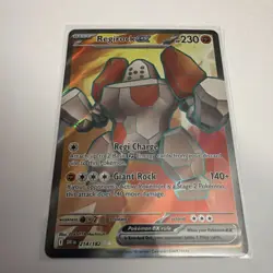 Regirock ex 214/182 Ultra Rare Destined Rivals Pokemon Holo Near Mint - Image 1