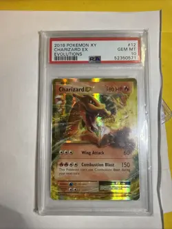 2016 Pokemon XY Evolutions Holo Charizard EX #12 PSA 10 - Image 1