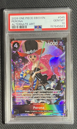 One Piece Heroines Edition Perona Alternate Art EB03-045 PSA 10!! - Image 1