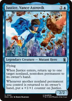 (Preorder) MTG - [MSH - 61] Justice, Vance Astrovik Foil - Marvel Super Heroes - Image 1