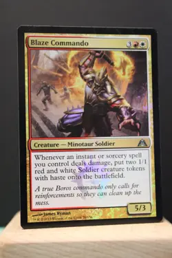 Blaze Commando Foil MP Dragon's Maze MTG Magic the Gathering Commander ManaFam - Image 1