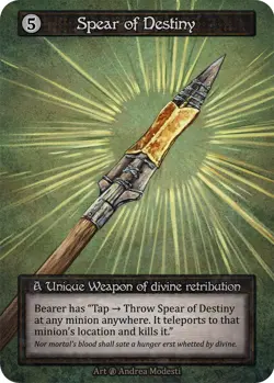 Sorcery TCG - Beta - Spear of Destiny - Image 1